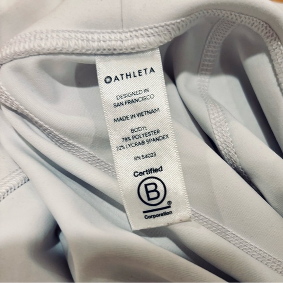 Athleta Women’s workout pants yoga printed floral white black yellow.Size Medium - Picture 7 of 8